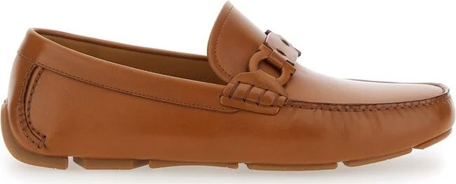 Ferragamo Almond-Toe Slip-On Loafers