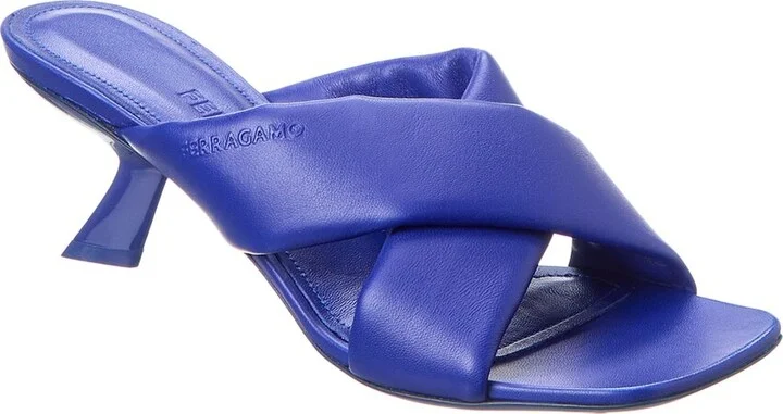 Ferragamo Aludra 55 Leather Sandal