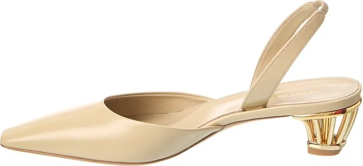 Ferragamo Alyssa Leather Slingback Pump - Image 2