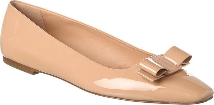 Ferragamo Anz 1 Leather Flat