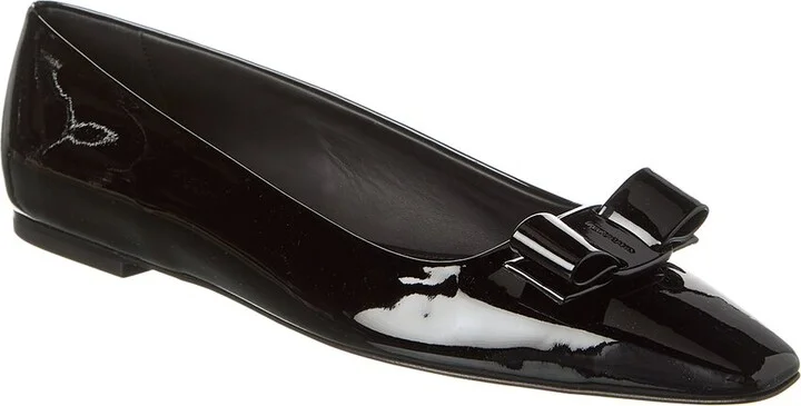Ferragamo Anz 1 Patent Flat