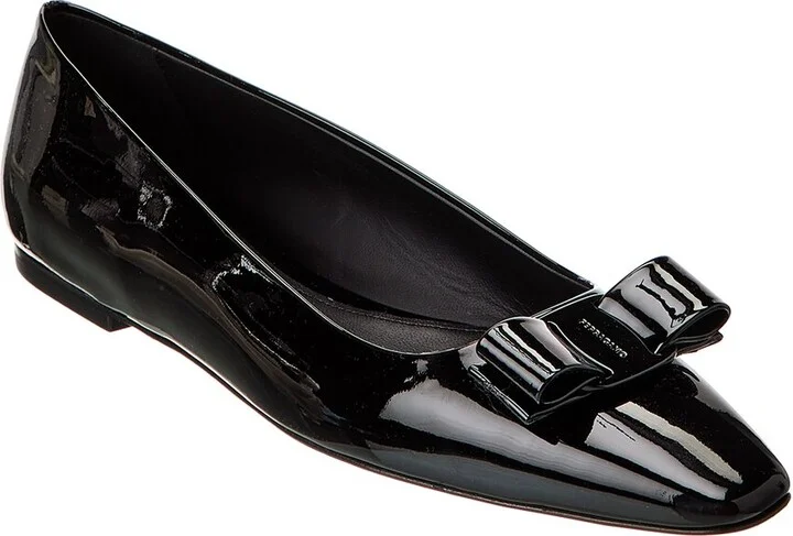 Ferragamo Anz 1 Patent Flat