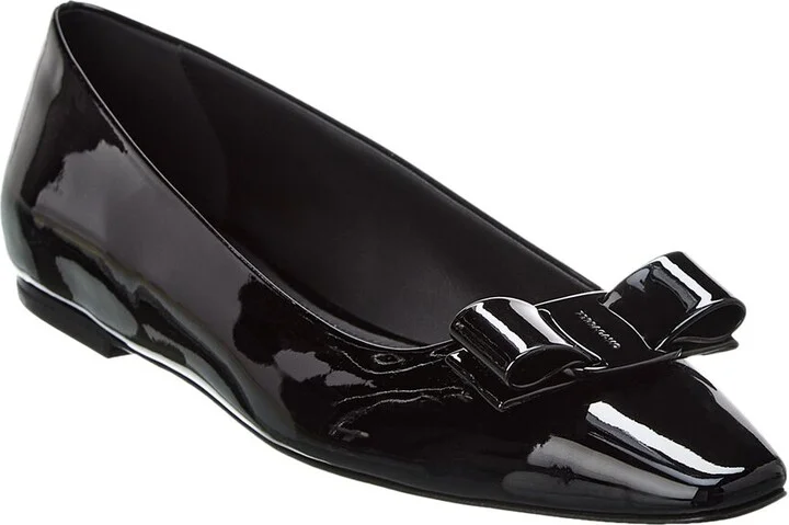 Ferragamo Anz 1 Patent Flat