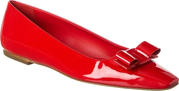 Ferragamo Anz 1 Patent Flat