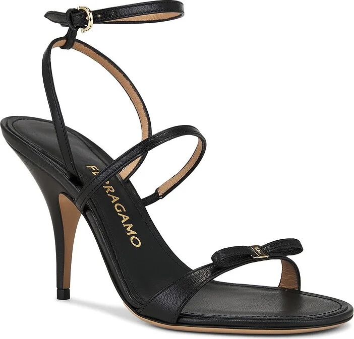 Ferragamo Ariel Sandal in Black - Image 2