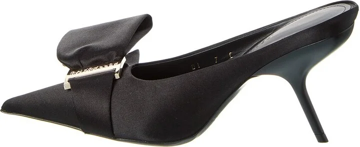 Ferragamo Asymmetric Bow Satin Pump - Image 2
