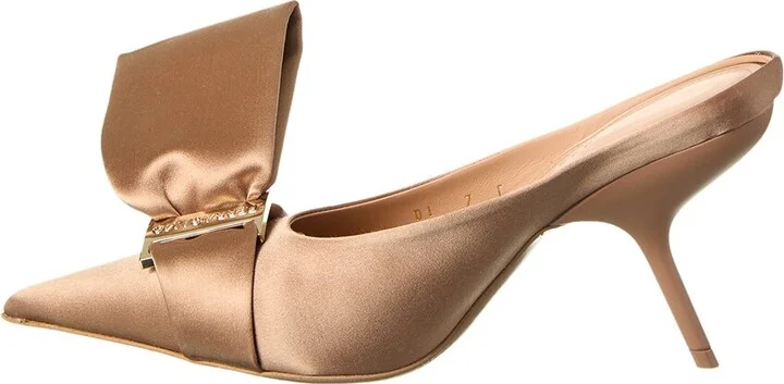 Ferragamo Asymmetric Bow Satin Pump - Image 2