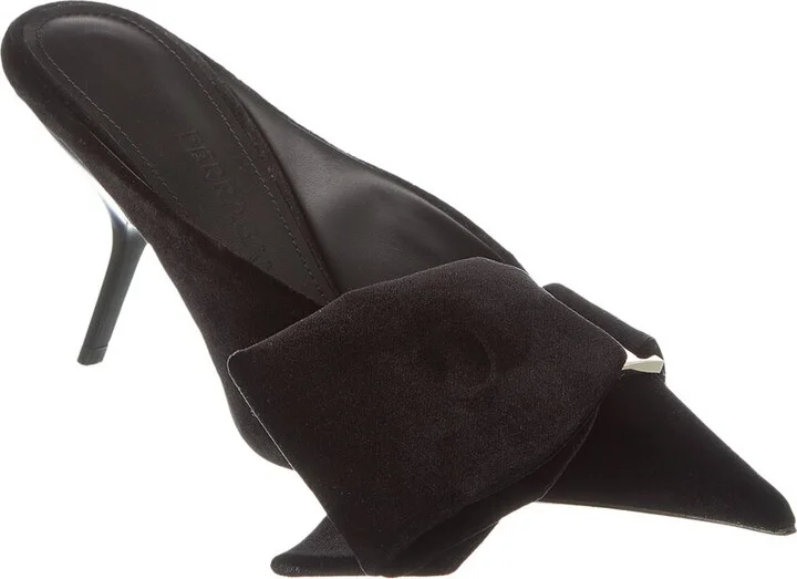Ferragamo Asymmetric Bow Satin Pump