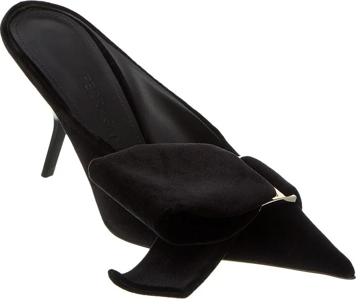 Ferragamo Asymmetric Bow Velvet Pump