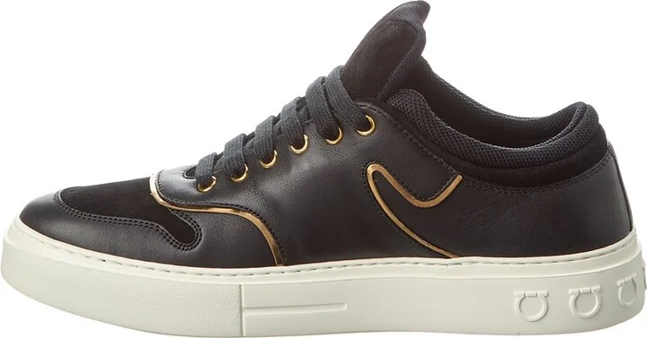 Ferragamo Beck Suede & Leather Sneaker - Image 2