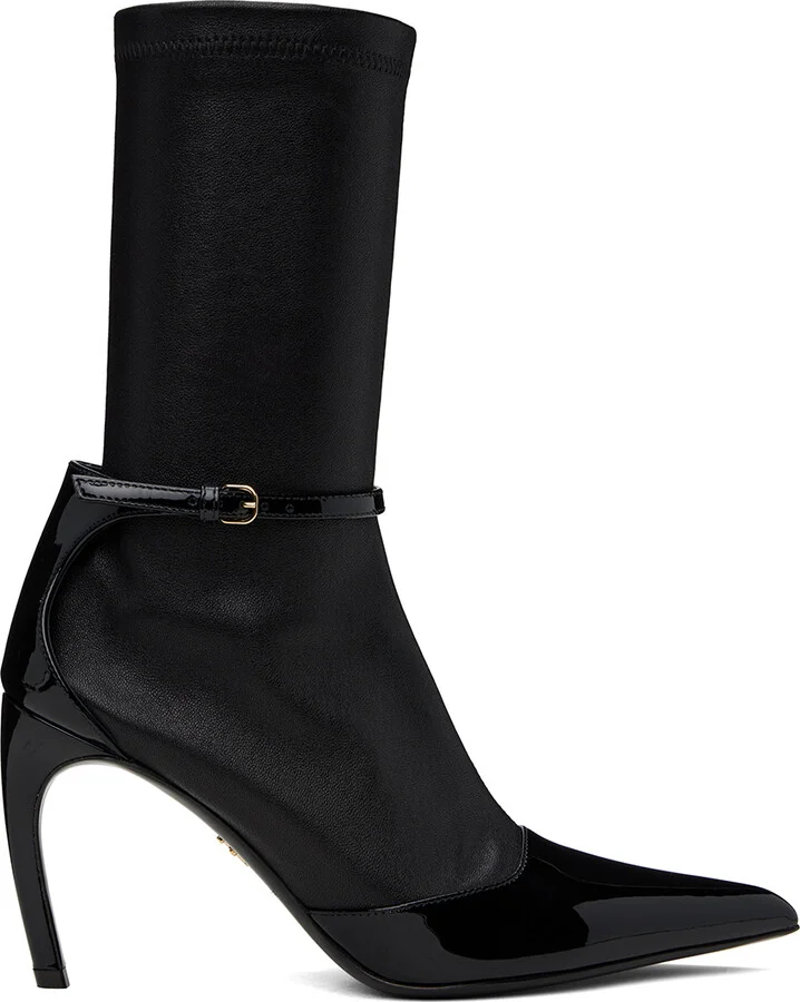 Ferragamo Black Britt Boots