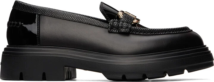 Ferragamo Black Brooke Loafers