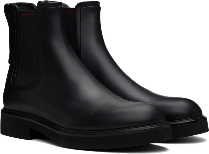 Ferragamo Black Calfskin Chelsea Boots - Image 4