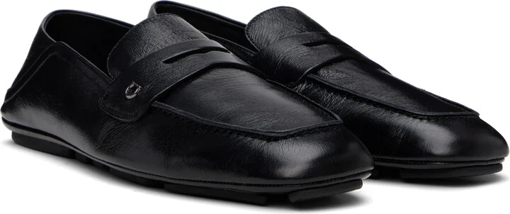 Ferragamo Black Calfskin Loafers - Image 4