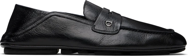 Ferragamo Black Calfskin Loafers
