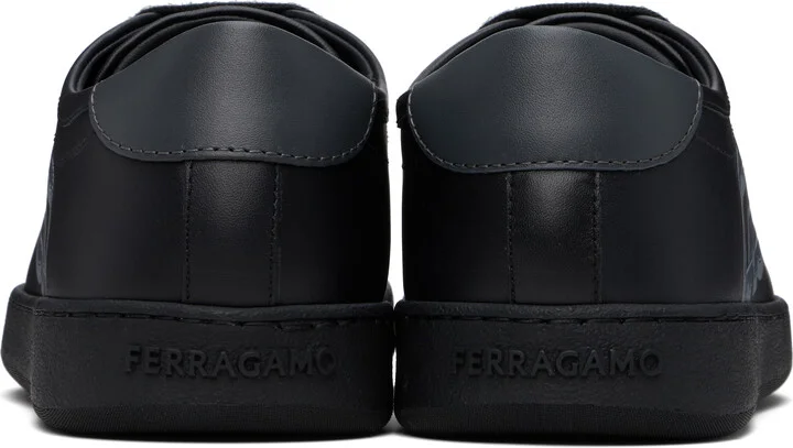 Ferragamo Black Double Gancini Sneakers - Image 2