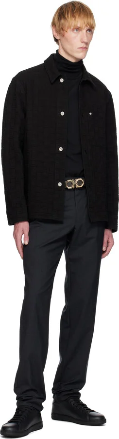 Ferragamo Black Double Gancini Sneakers - Image 5