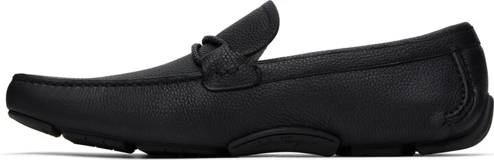 Ferragamo Black Driver Loafers - Image 3