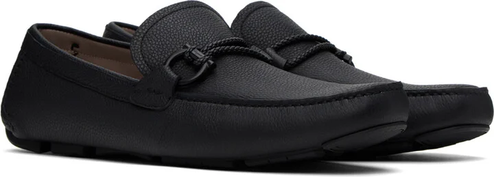 Ferragamo Black Driver Loafers - Image 4