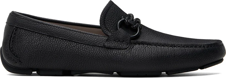 Ferragamo Black Driver Loafers