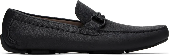 Ferragamo Black Driver Loafers