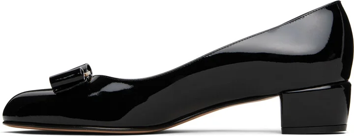 Ferragamo Black Fara Heels - Image 3