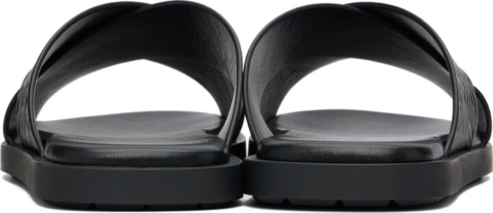 Ferragamo Black Ferragamo Monogram Sandals - Image 2