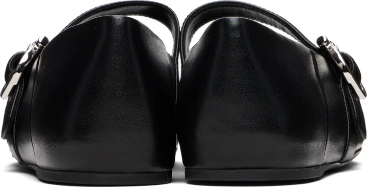 Ferragamo Black Gancini Ballerina Flats - Image 2