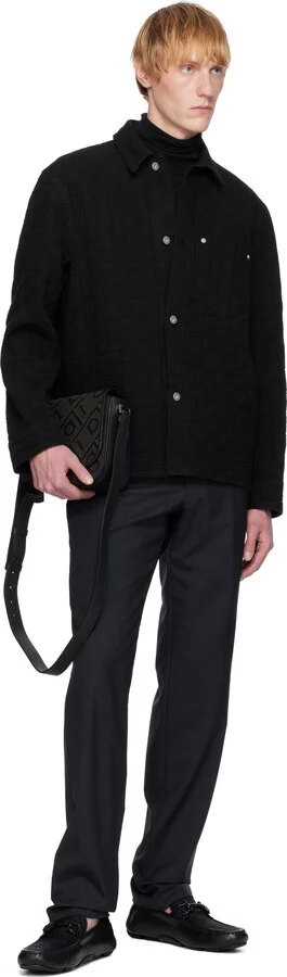 Ferragamo Black Gancini Ornament Driver Loafers - Image 5