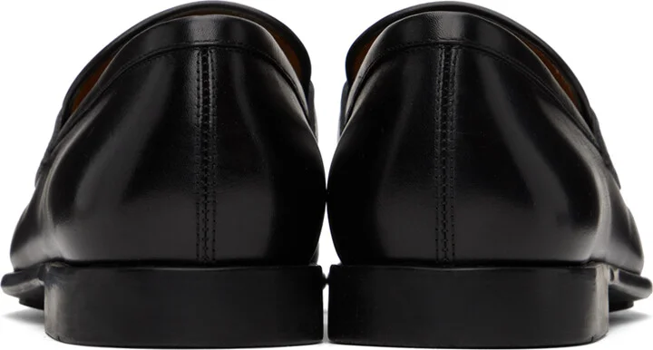 Ferragamo Black Gancini Ornament Loafers - Image 2