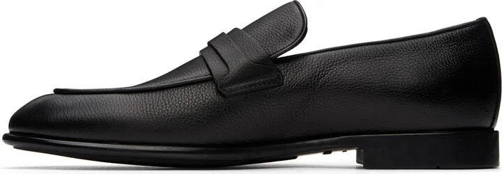 Ferragamo Black Gancini Ornament Loafers - Image 3