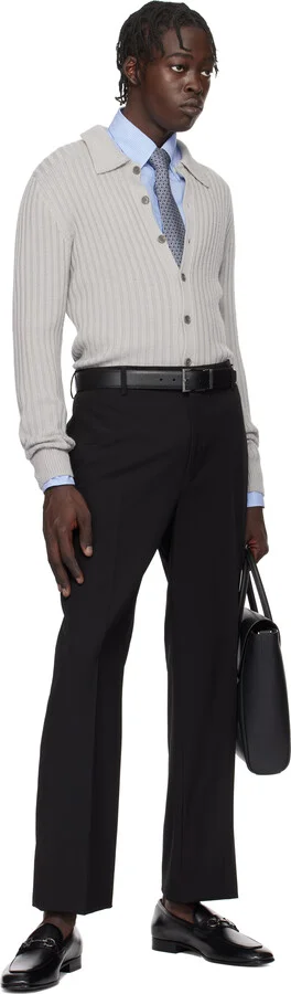 Ferragamo Black Gancini Ornament Loafers - Image 5