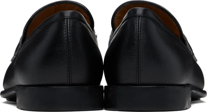 Ferragamo Black Gancini Ornament Loafers - Image 2