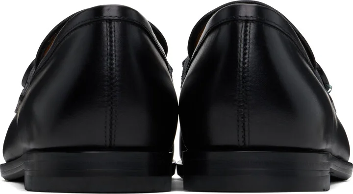 Ferragamo Black Gancini Ornament Loafers - Image 2