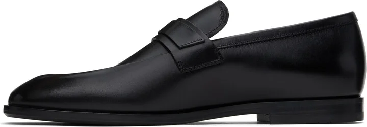 Ferragamo Black Gancini Ornament Loafers - Image 3