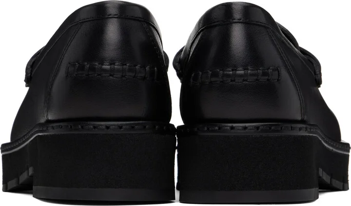 Ferragamo Black Gancini Ornament Loafers - Image 2