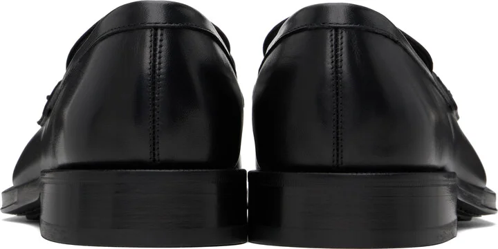 Ferragamo Black Gancini Ornament Loafers - Image 2