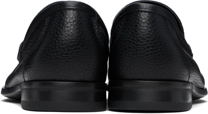 Ferragamo Black Gancini Ornament Loafers - Image 2