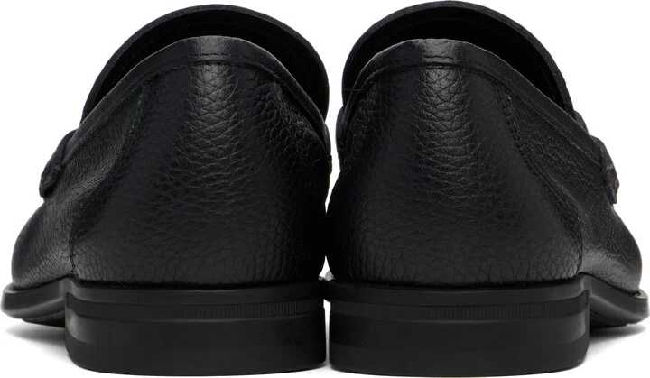 Ferragamo Black Gancini Ornament Loafers - Image 2