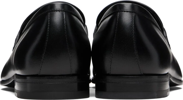 Ferragamo Black Gancini Ornament Loafers - Image 2