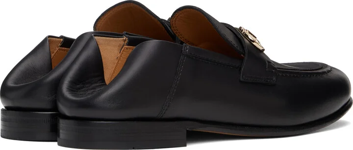 Ferragamo Black Gancini Ornament Mule Loafers - Image 5