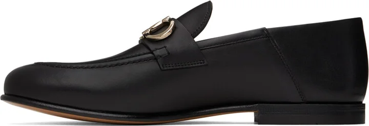 Ferragamo Black Gancini Ornament Mules - Image 3