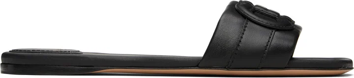 Ferragamo Black Gancini Sandals
