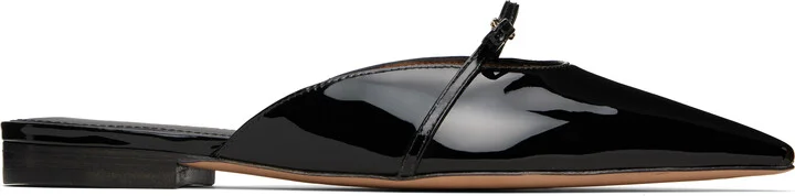 Ferragamo Black Giulye Mini Bow Slippers