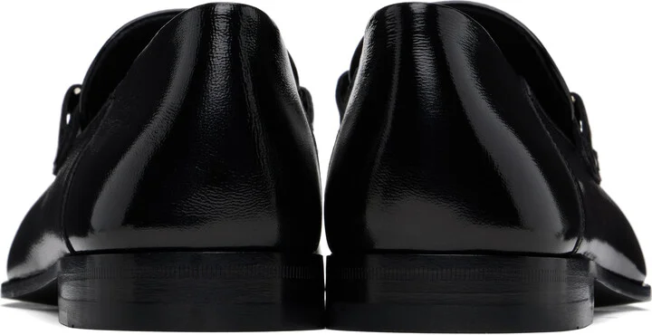 Ferragamo Black Hybrid Gancini Ornament Loafers - Image 2