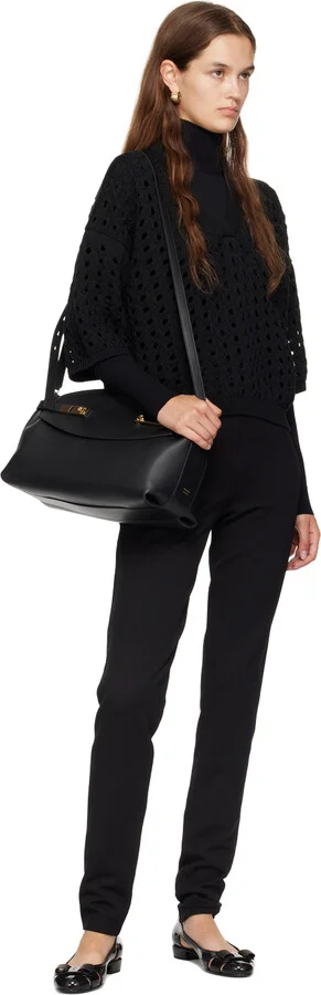 Ferragamo Black Jelly Ballerina Flats - Image 5