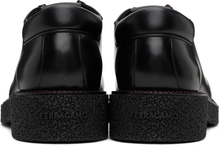Ferragamo Black Lace-Up Derby - Image 2