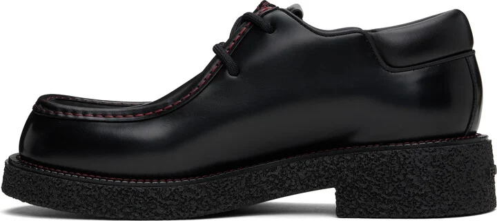 Ferragamo Black Lace-Up Derby - Image 3