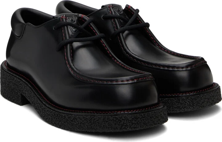 Ferragamo Black Lace-Up Derby - Image 4