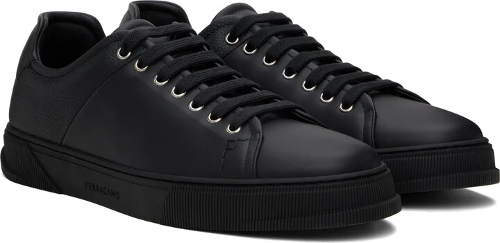 Ferragamo Black Low Cut Sneakers - Image 4